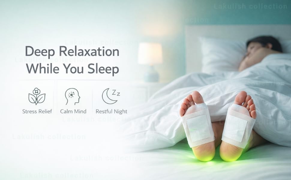 Deep Cleansing Herbal Foot Pads for Full body Detox & Natural Weight Management