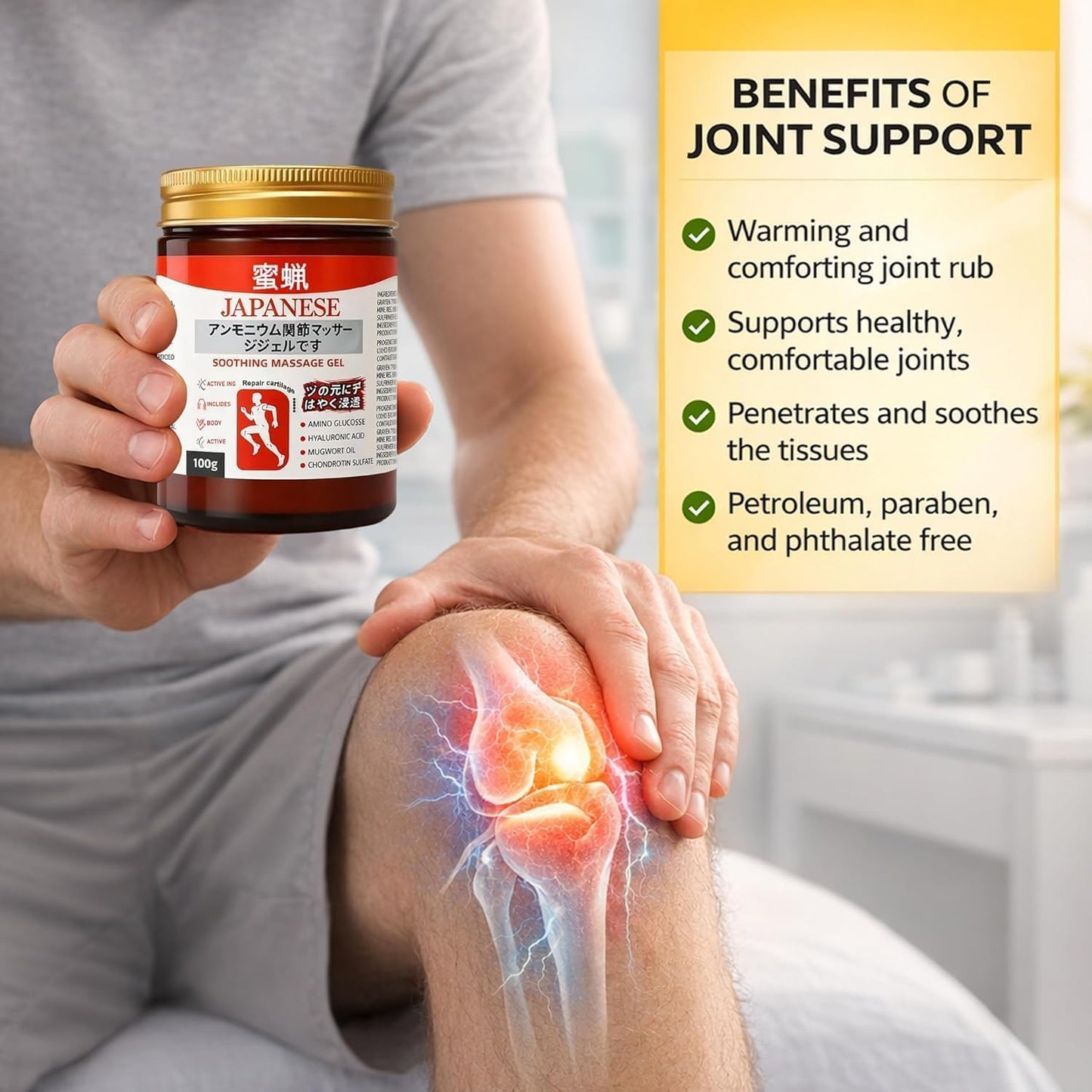 Japanese Instant Pain Relief✨ Soothing Massage Gel for Neck, Shoulder, Back & Joints