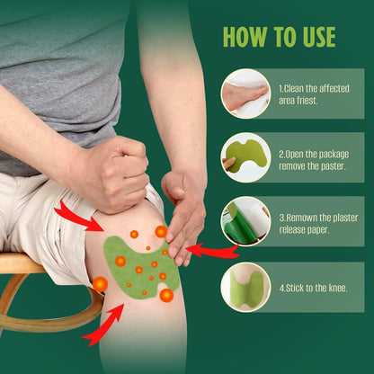 Herbal Knee Pain Relief Patches Arthritis Inflammation Patch Sticker | Instant Relief from Pain